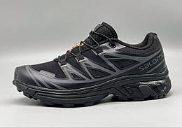 Жіночі підліткові кросівки демісезон Salomon водовідштовхувальна тканина чорний р 36,39,40