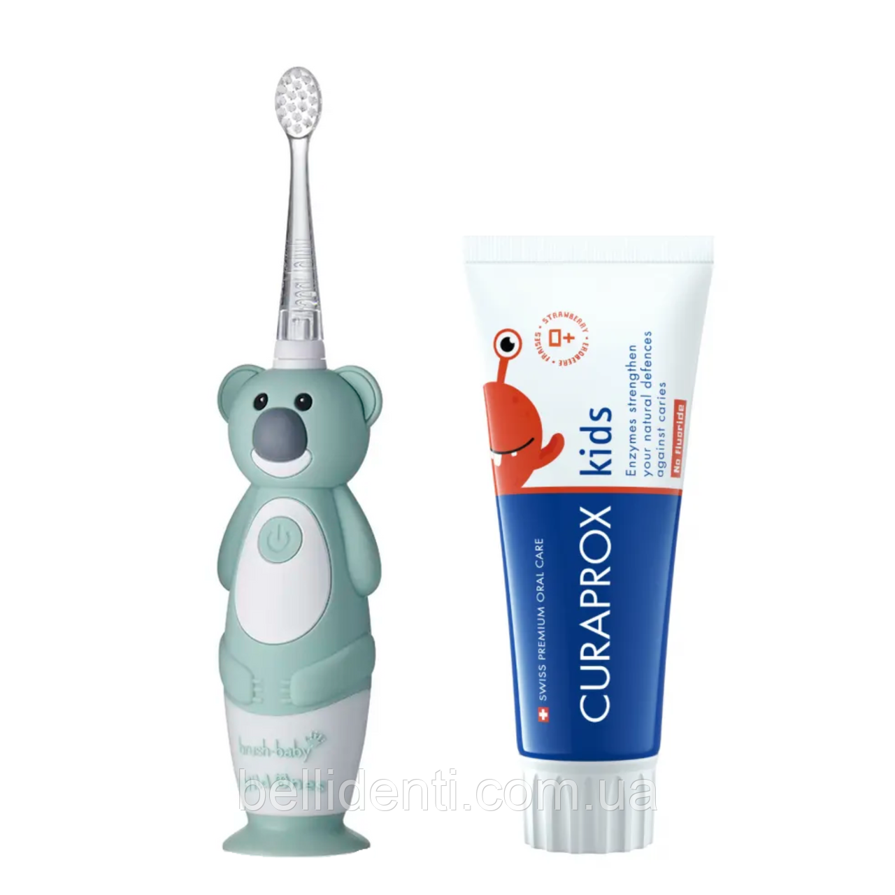 Набір Brush-Baby WildOnes Sonic Curaprox від 0 до 2 років (щітка коала Kylie + паста 60 мл без фтору)