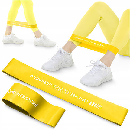 Гумка для фітнесу та спорту (стрічка-еспандер) 4FIZJO Mini Power Band 0.8 мм 5-10 кг 4FJ0011 Poland, фото 1