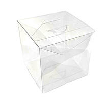 Коробка пластикова прозора самозбірна 80х80х80 мм