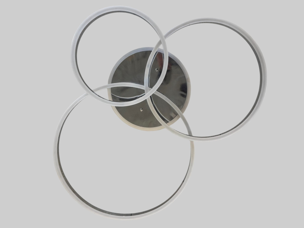 Сучасна стельова люстра кільця в хромованому кольорі 2002/3A HR dimmer, фото 1