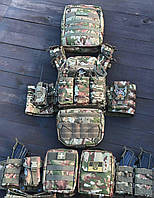 Модернізована плитоноска "PRO", РПС+12 підсумків (каркасні)