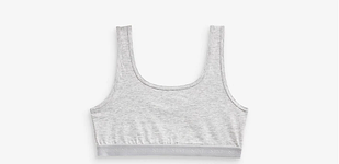 Однотонний топ білизна для дівчинки 152см (11-12Y) Сірий