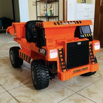Дитячий електромобіль-вантажівка Strong Power (помаранчевий колір), фото 1