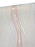 Метрові шпалери вінілові на флізеліновій основі 10,05 × 1,06 м 3726-02, пудрові для вітальні, спальні, коридору, фото 3