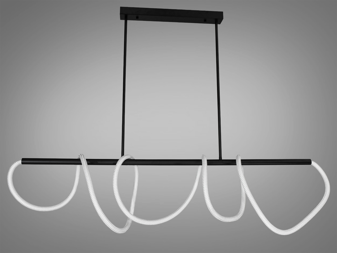 Лінійна підвісна LED люстра 9752-L1500BK, фото 1