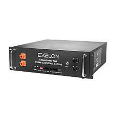 Акумуляторна батарея Exelon LiFePO4 48 V 50 AH 2400 Wh, (BMS 50/50A)(482х450х133), 25,6kg 6000 циклів