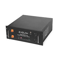Акумуляторна батарея Exelon LiFePO4 48V 100AH 4800Wh, (BMS 100A/100A) (482х450х177), 43,5kg 6000 циклів