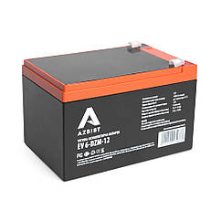 Тягова акумуляторна батарея AGM AZBIST 6-DZM-12, 12 V 12 Ah F2 (151х98х101 мм) Black Q3