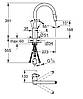 Змішувач для кухні з висувним виливом Grohe Eurosmart Cosmopolitan (31481001), фото 3