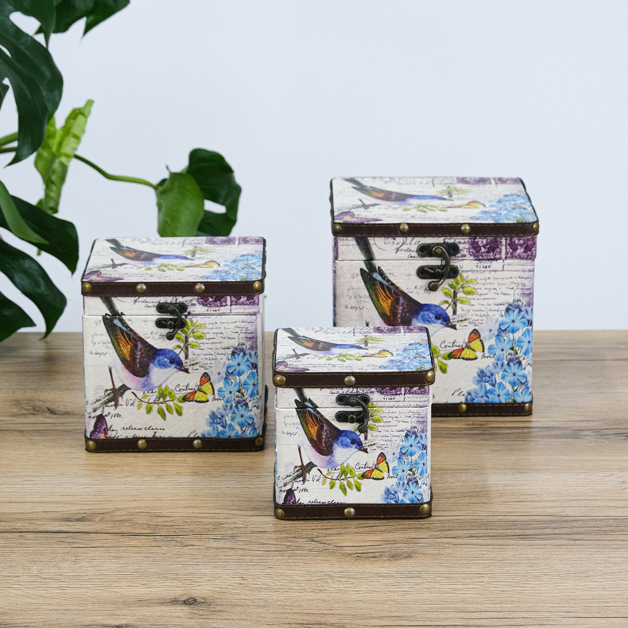 Скриня квадратний набір з 3-х - Птах Гранд Презент SH31353-079