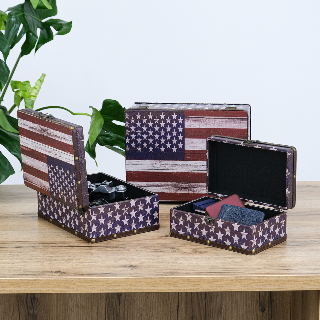 Набір 3-х скринь - Прапор США Гранд Презент SH31340