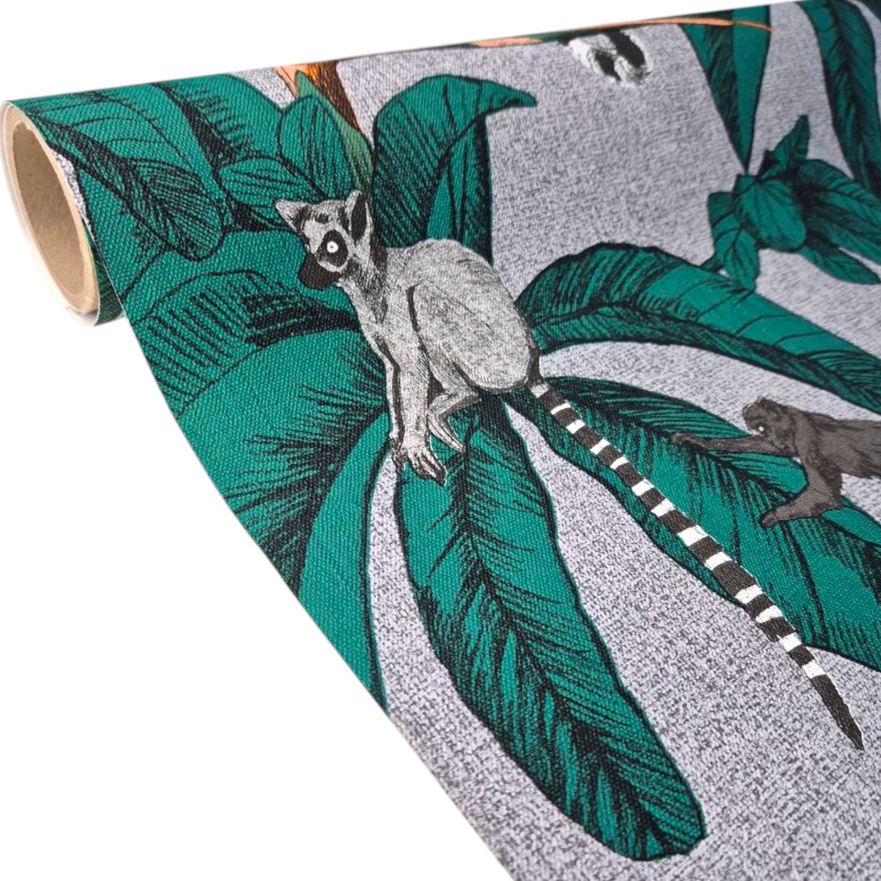 Шпалери вінілові на флізеліновій основі 10,05 × 1,06 м Marburg 32352, сірі із зеленим для спальні, вітальні, коридору, фото 1