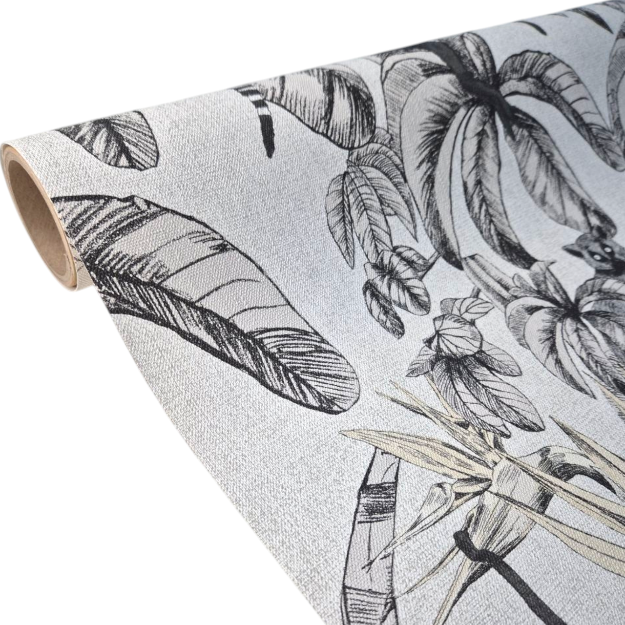 Шпалери вінілові на флізеліновій основі 10,05 × 1,06 м Marburg 32351, сірі з чорним для спальні, вітальні, коридору, фото 1