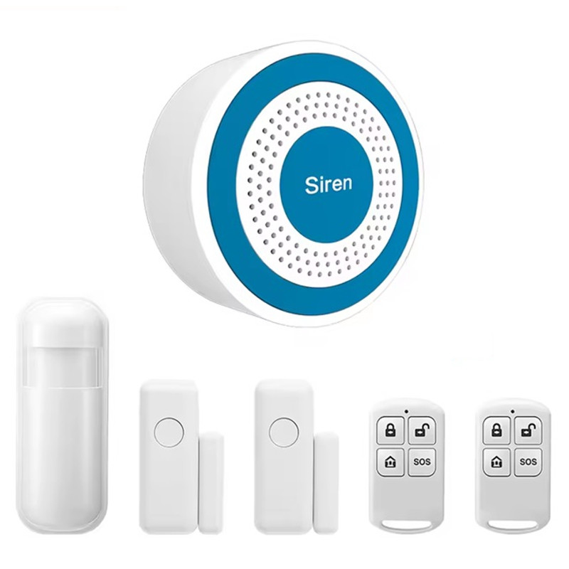 Локальна бездротова система сигналізації з сиреною Nectronix PE-519-D, 3 датчика, 2 пульта -UKMarket-, фото 1