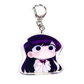 "Сьоко Комі (У Комі сан проблеми зі спілкуванням)" брелок акриловий двосторонній з уф-друком