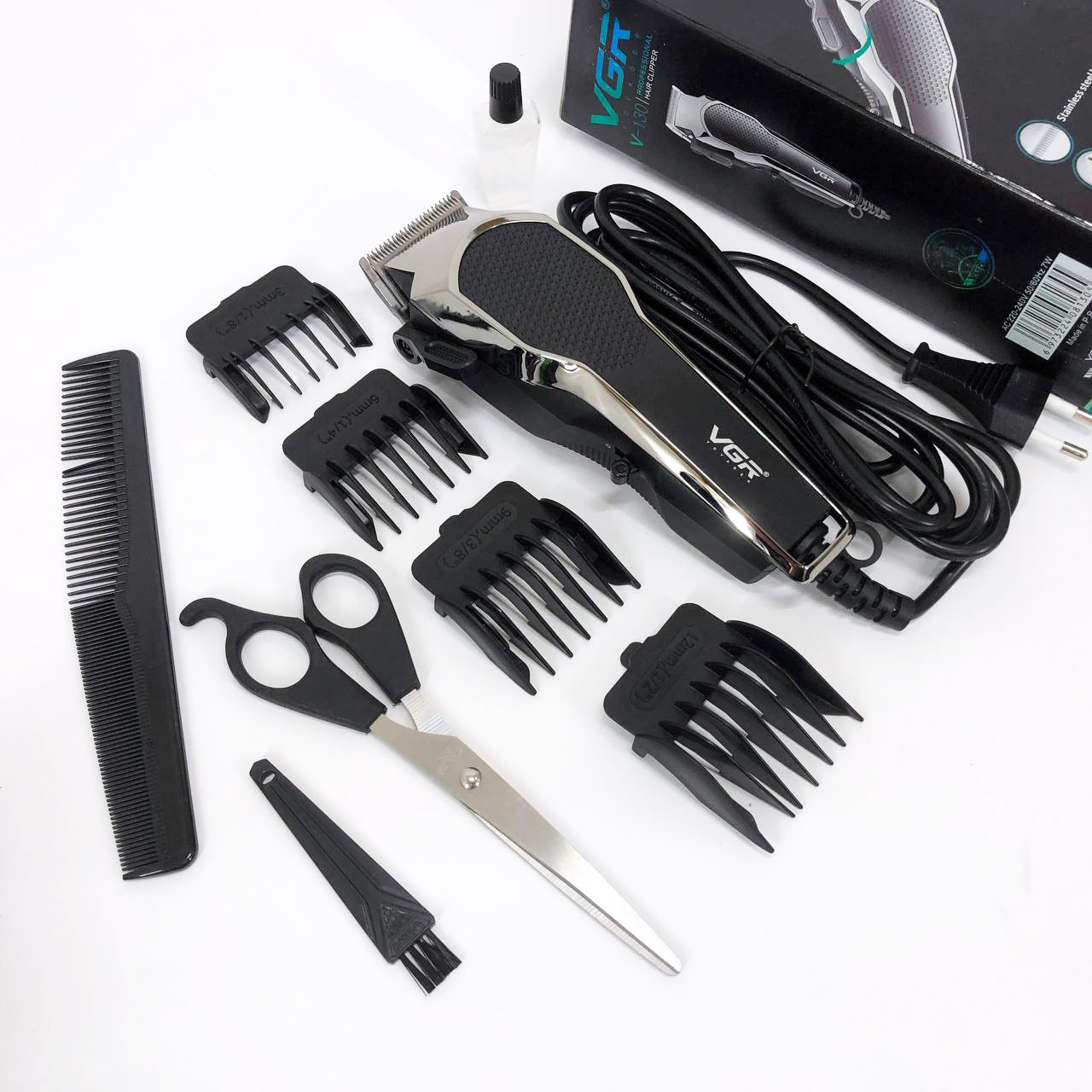 Машинки для стрижки професійні машини VGR, Електрична машинка тример для волосся і бороди NW-74, фото 1