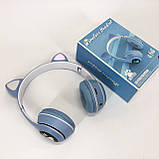 Бездротові навушники дитячі Cat, Дитячі блютуз навушники cat з вушками VZ-81, фото 8