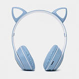 Бездротові навушники дитячі Cat, Дитячі блютуз навушники cat з вушками VZ-81, фото 7