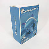 Бездротові навушники дитячі Cat, Дитячі блютуз навушники cat з вушками VZ-81, фото 9