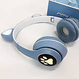 Бездротові навушники дитячі Cat, Дитячі блютуз навушники cat з вушками VZ-81, фото 2