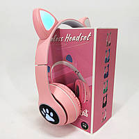 Хороші навушники з котячими вушами, Навушники з вушками для любителів котів Дитячі bluetooth JU-17
