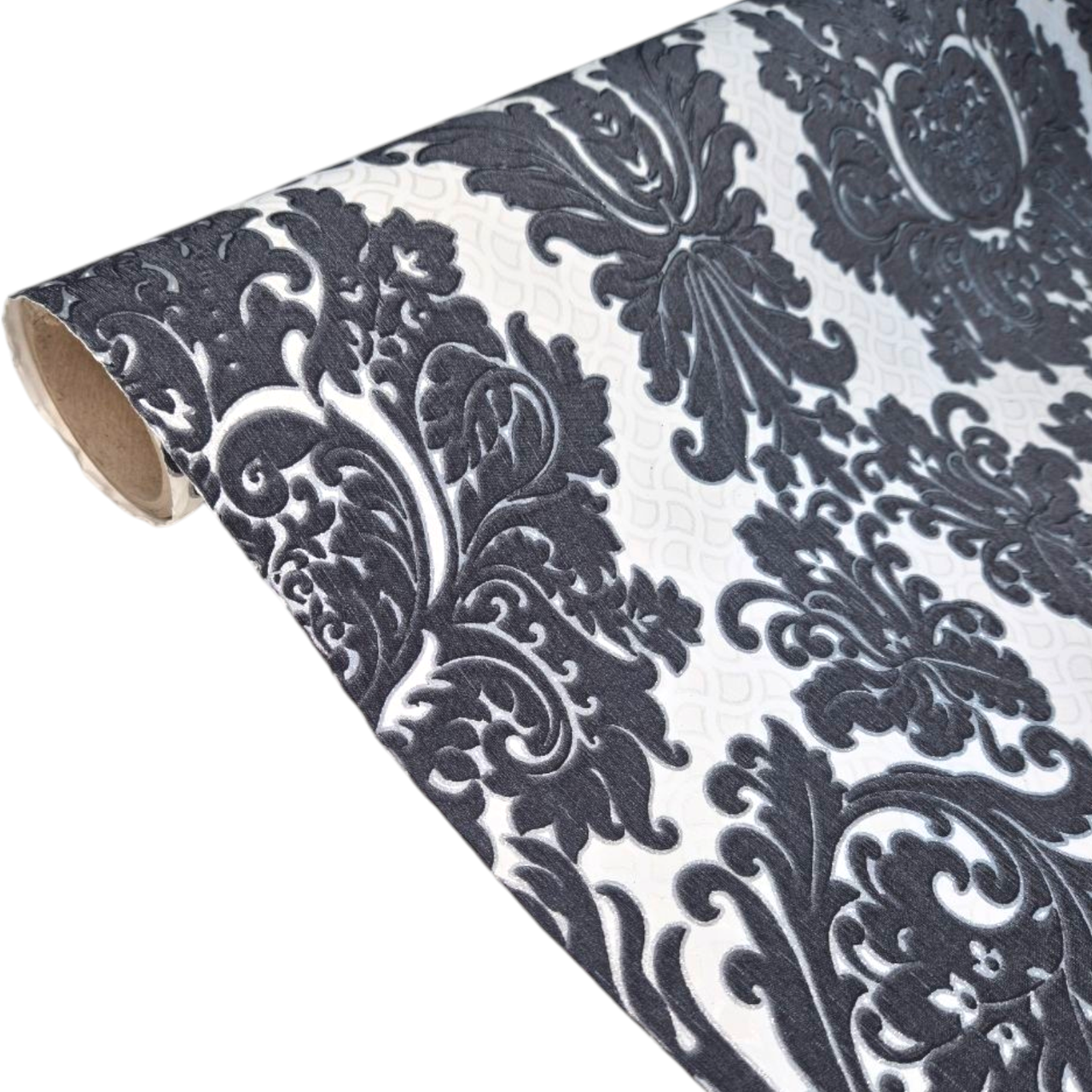 Шпалери вінілові 10.05 × 1.06 м Marburg 57554, білі, чорні для залу, спальні, коридору, вітальні, офісу, фото 1