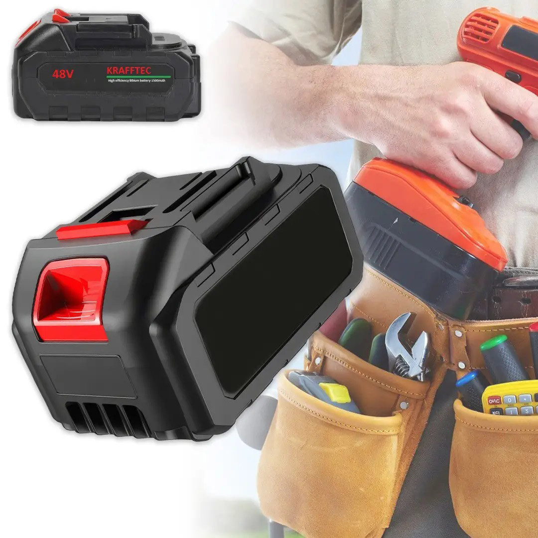 Літій-іонний акумулятор KRAFFTEC 48V 1500mAh для електроінструментів, фото 1