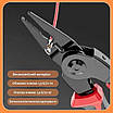 Багатофункціональний набір швидкозмінних інструментів 5 в 1 (плоскогубці, зачищення ізоляції, щипці обтискні), фото 5