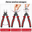 Багатофункціональний набір швидкозмінних інструментів 5 в 1 (плоскогубці, зачищення ізоляції, щипці обтискні), фото 9