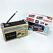 Радіоприймач портативне радіо Golon RX-381 акумуляторний ретро стовпчик usb sd mp3 fm. Колір: жовтий, фото 6