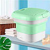 Складна пральна машина MAXTOP silicon washing machine, Портативна пралка відро. Колір: зелений, фото 2