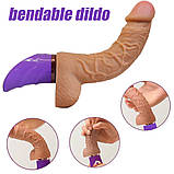 Гнучкий вібратор із ручкою Dicktator, фото 3