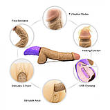 Гнучкий вібратор із ручкою Dicktator, фото 5