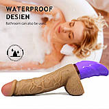 Гнучкий вібратор із ручкою Dicktator, фото 8