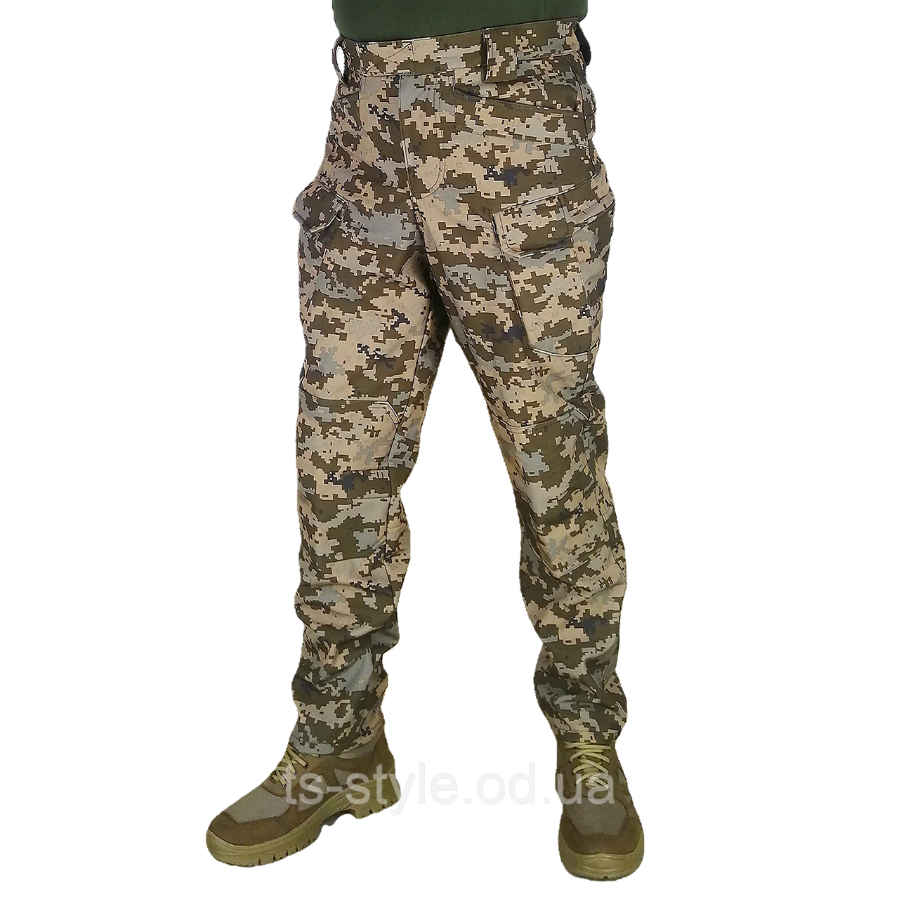 Тактичні штани Soft Shell в камуфляжі ММ-14