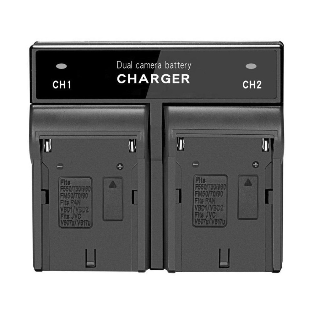 Зарядка подвійна NP-F для акумуляторів за типом Sony AC Prof 4456