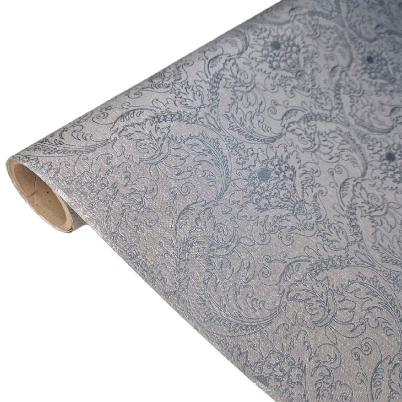 Шпалери вінілові на флізеліновій основі 10,05 × 1,06 м Marburg 57583, сірі для вітальні, спальні, коридору, фото 1