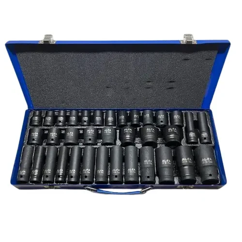 Ударні головок 1/2" AL-FA ALIS35E на 35 штук (8-32 мм), фото 1