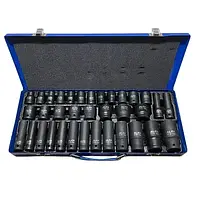 Ударні головок 1/2" AL-FA ALIS35E на 35 штук (8-32 мм)