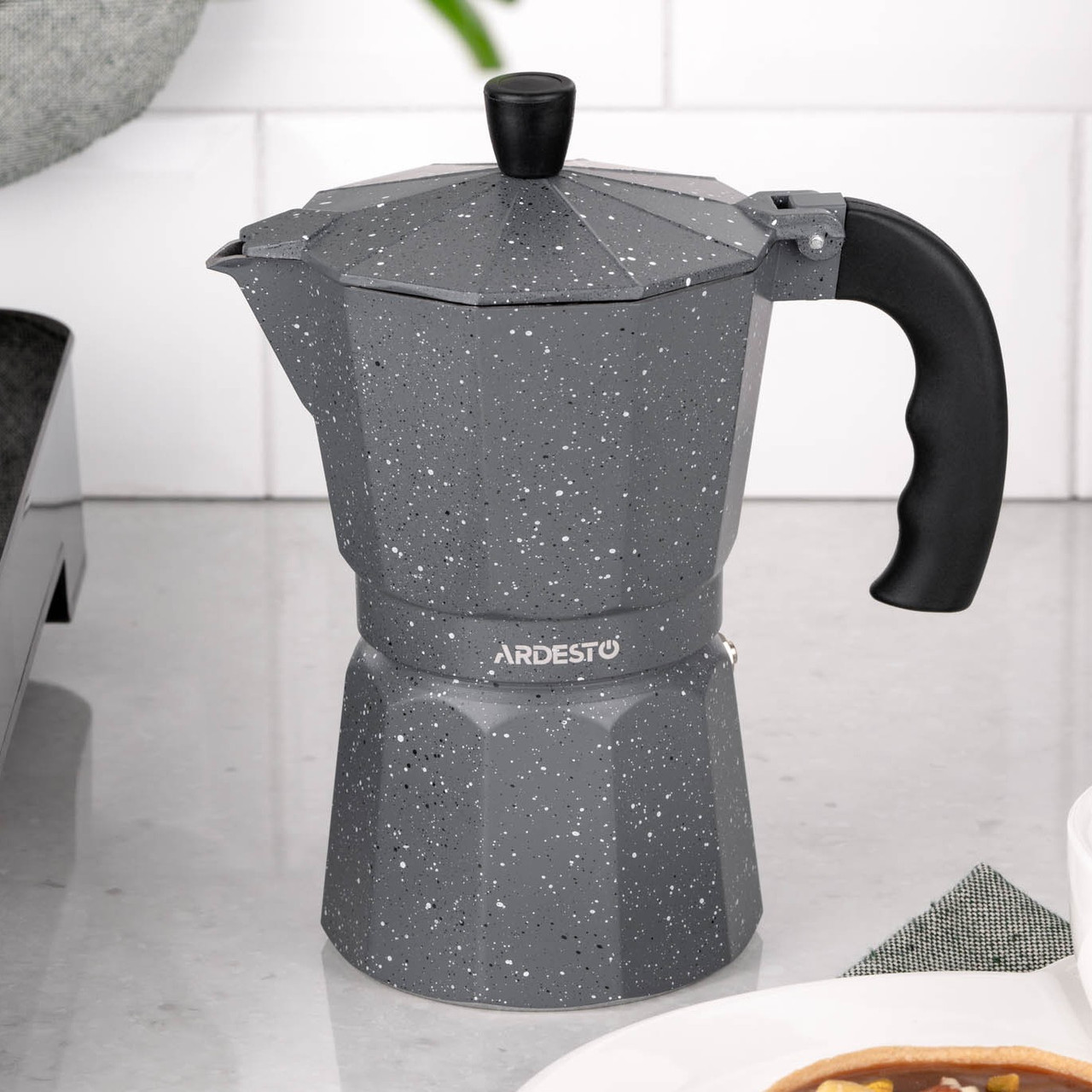 Гейзерна кавоварка ARDESTO Gemini Molise, 3 чашки AR0803AGS, фото 1
