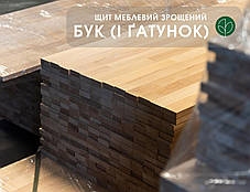 Меблевий щит із бука зрощений