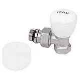 Вентиль рад. ручного регул. кутовий (верх) НІК 1/2" "антипротікання" ITAL {60}, фото 4