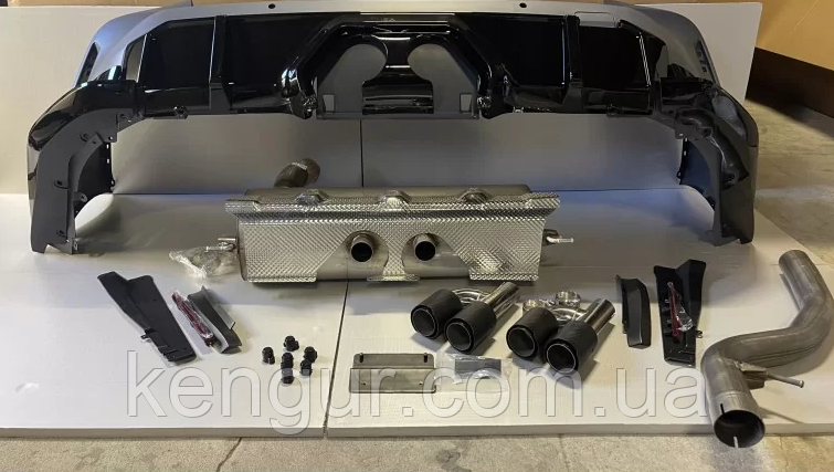 Задній бампер BMW G20 M3, вихлоп посередині, фото 1