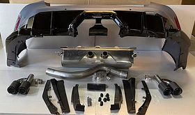 Задній бампер BMW G22 М4, вихлоп посередині