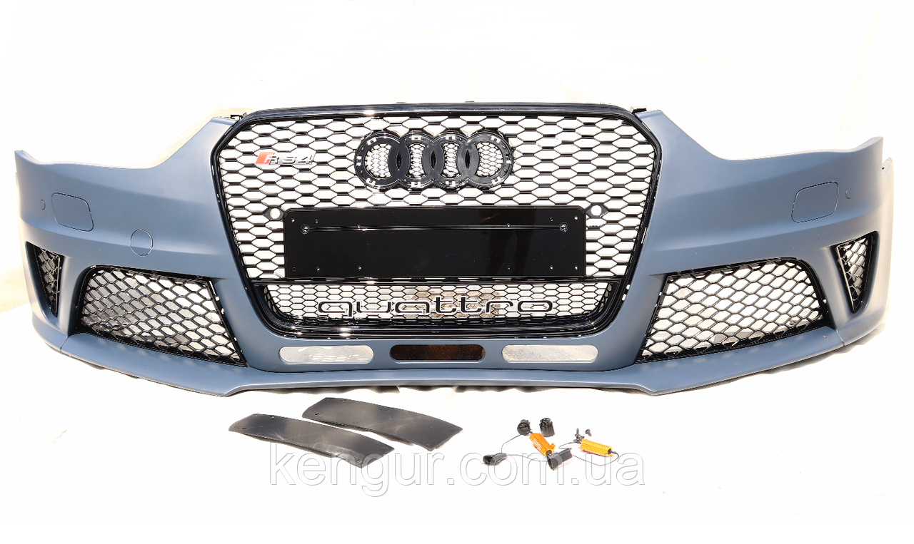 Бампер передній, стиль RS4 Audi A4 2011-2015