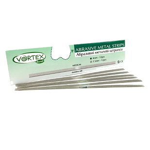 Штрипси металеві, середньої зернистості - medium, 4*150мм, 12шт