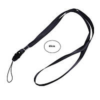 Шнурок 40 см для флешки телефона рації ключів довгий чорний