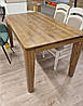 Стіл кухонний нерозкладний столик обідній дерев'яний столи столики на кухню у вітальню кімнату зал кафе Йорк140 х 80 х 75 см, фото 10