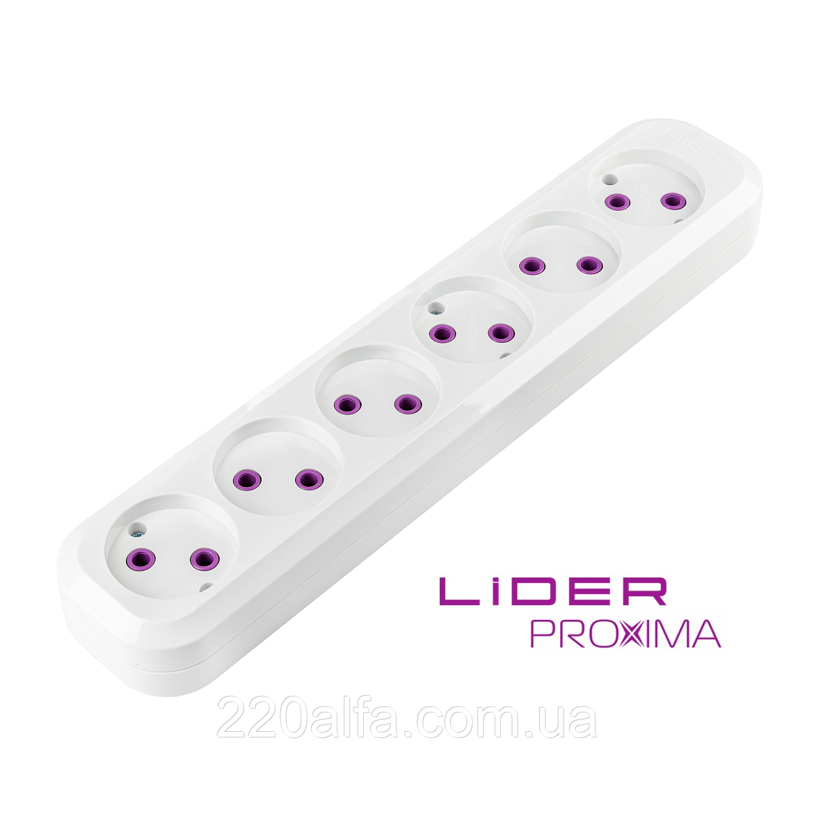 Розетка переносна 6-місна LRP16-610 PROXIMA ТМ "LIDER"
